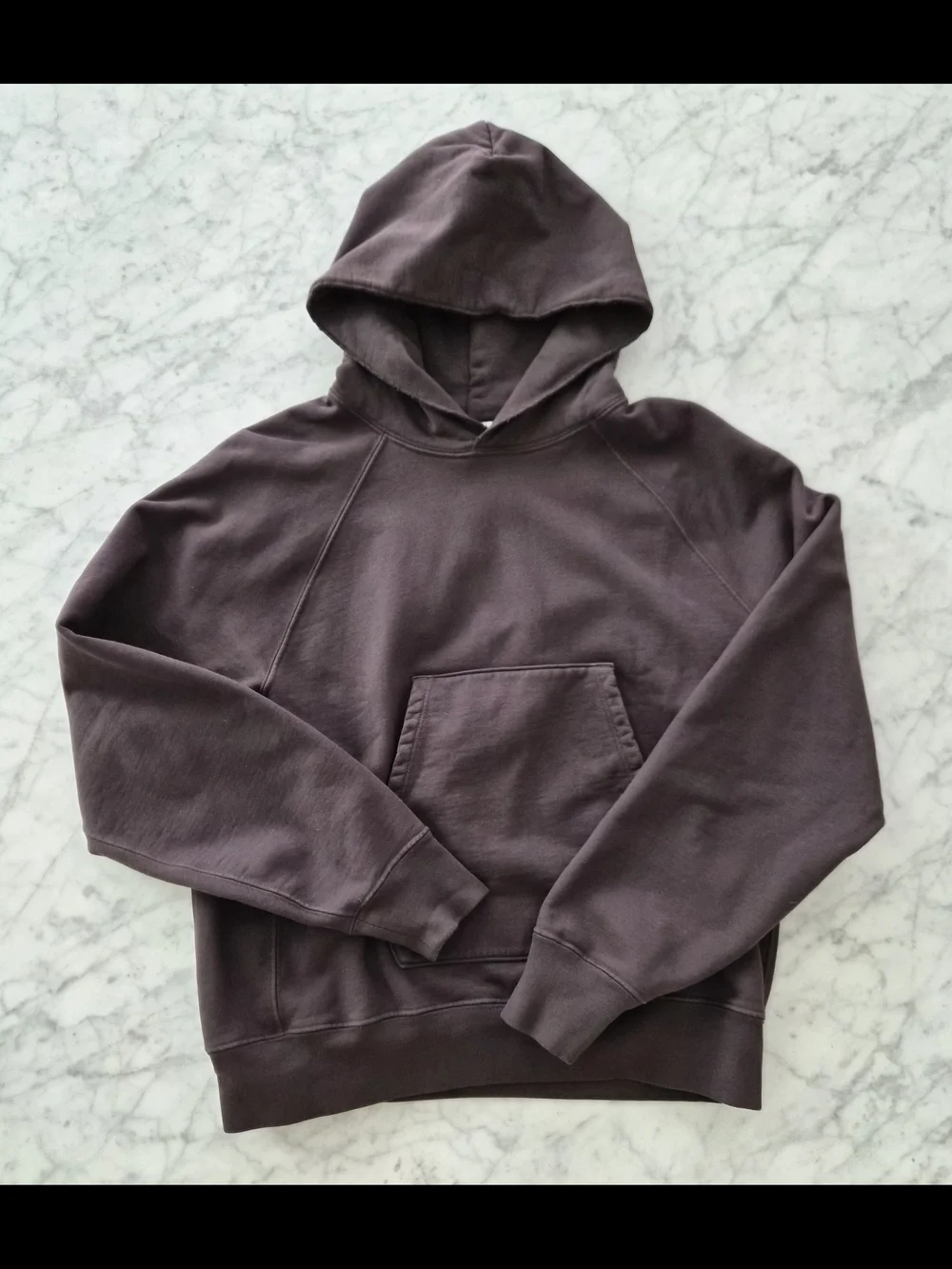 Classic Pullover Hoodie in Deep Plum - Picture 3 of 3